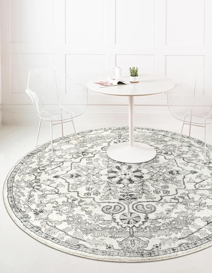 Lahome Round Rug 5'3"Ft, Soft Rugs - Image 5