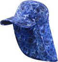 BASSDASH UPF 50+ Foldable Fishing Hat Baseball Cap with Removable Neck Flap Portable for Men Women Golf Hiking