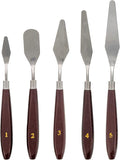 U.S. Art Supply 5-Piece Stainless Steel Palette Knife Set by USArtSupply