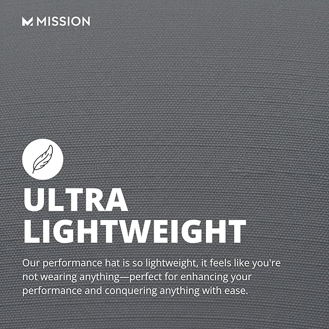 MISSION Cooling UPF Performance Hat - Unisex One Size Cap for Workouts, Golf & Running - Sweat & Water Activated Technology