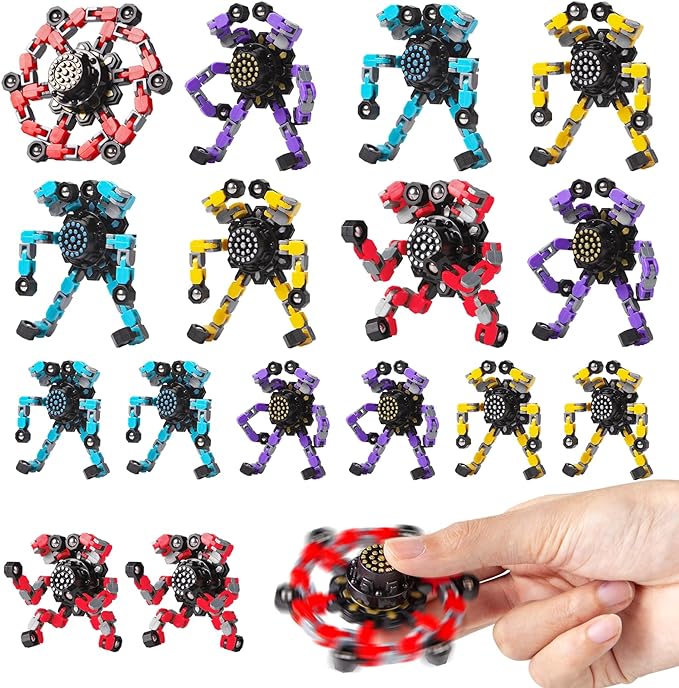Transformable Fidget Spinners 16 Pcs by GokeeyJewelry