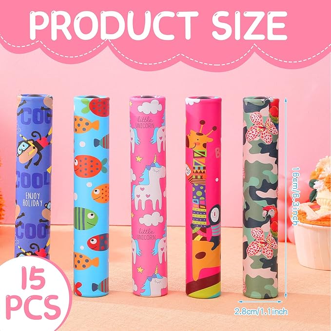 15 Pcs Classic Kaleidoscopes Kids Birthday Party Favor Old Fashioned Vintage - Image 2