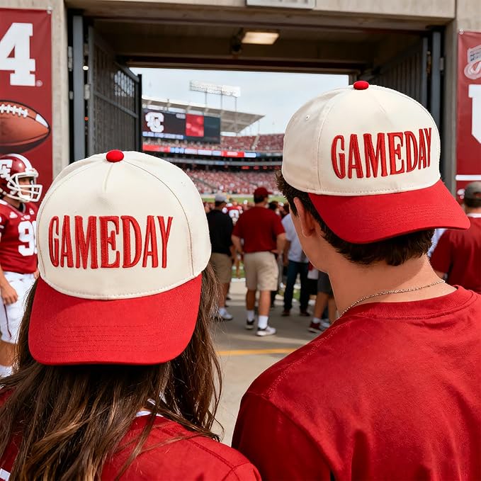 Game Day Hat for Women Men, World Cup Hat Football Softball Basketball Caps