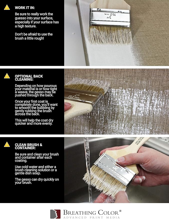 White Gesso Canvas Primer Bundle 8 oz. - Image 8