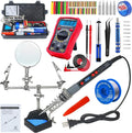 Soldering Iron Kit, 80W Electric Solder iron, Adjustable Temperature (180°C- by Kepiog