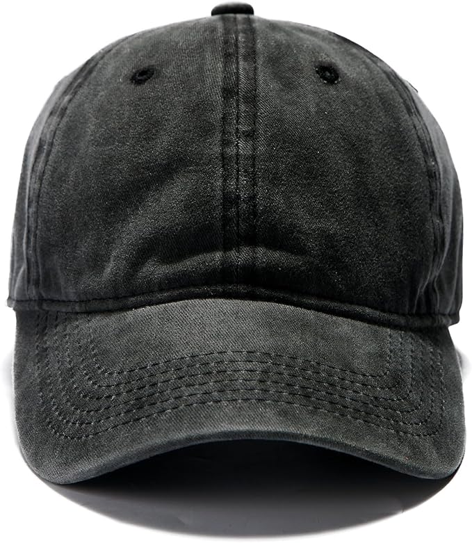Edoneery Men Women Baseball Cap-Low Profile Adjustable Washed Cotton Golf Dad Hat
