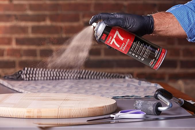 3M Super 77 Multipurpose Permanent Spray Adhesive Glue, Net Wt 13.44 oz - Image 4