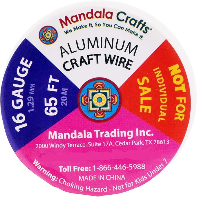 Mandala Crafts 16 Gauge Anodized Aluminum Craft Wire - Image 8