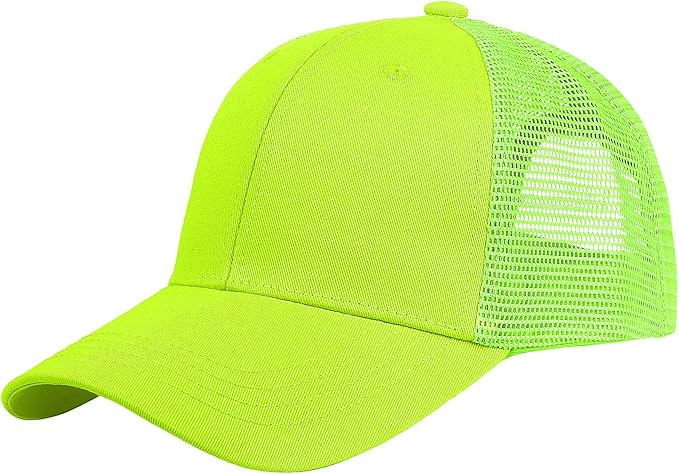 Falari Trucker Hat Baseball Cap Structured Plain Design 6 Panel, Adjustable Size