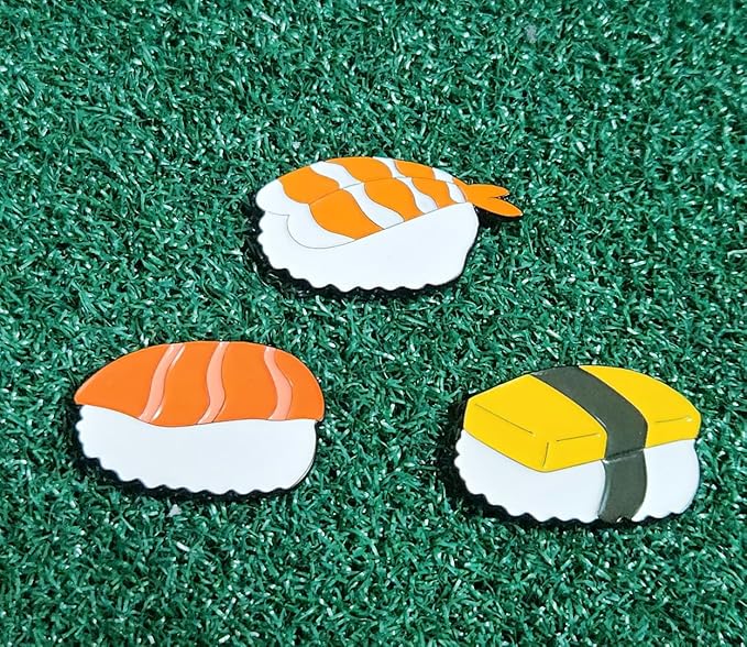Food & Drink Golf Ball Markers with Hat Clip – Funny Magnetic Golf Accessories & Unique Gifts for Golf Lovers