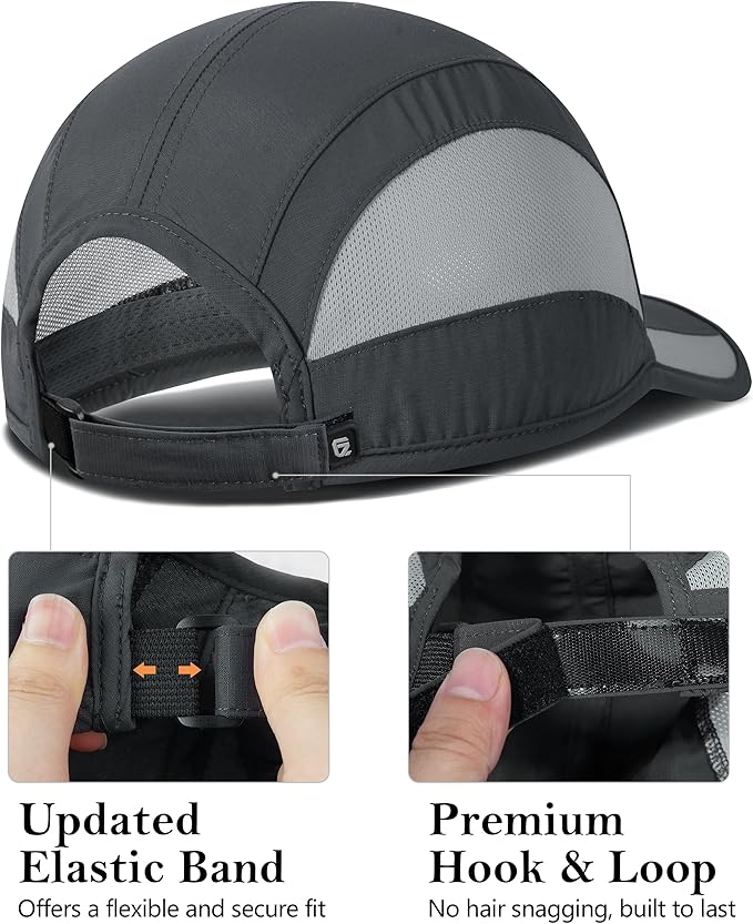 GADIEMKENSD Quick Dry Run Hat Cooling Breathable Mesh
