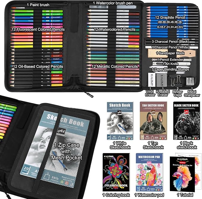 82 Drawing Set Sketching Kit, Art Set - Image 2