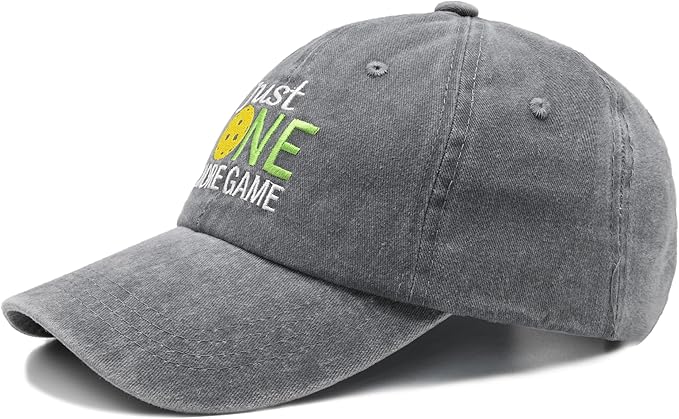 Waldeal Pickleball Hat,Adjustable Embroidered Washed Baseball Cap for Men Women