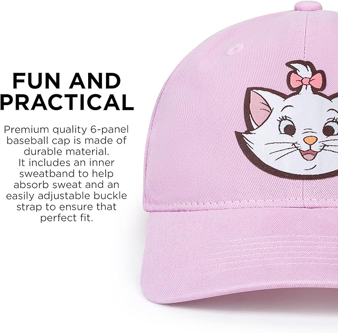 Disney Adult Baseball Cap, The Aristocats, Marie Adjustable Dad Hat