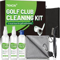 Pro Golf Club Cleaning Kit – Cleaner, Polish, Grip Cleaner, Brush, Towel & Bag | Restores Irons & Drivers, Removes Rust & Scratches, Renews Grip | Golf Gifts for Men