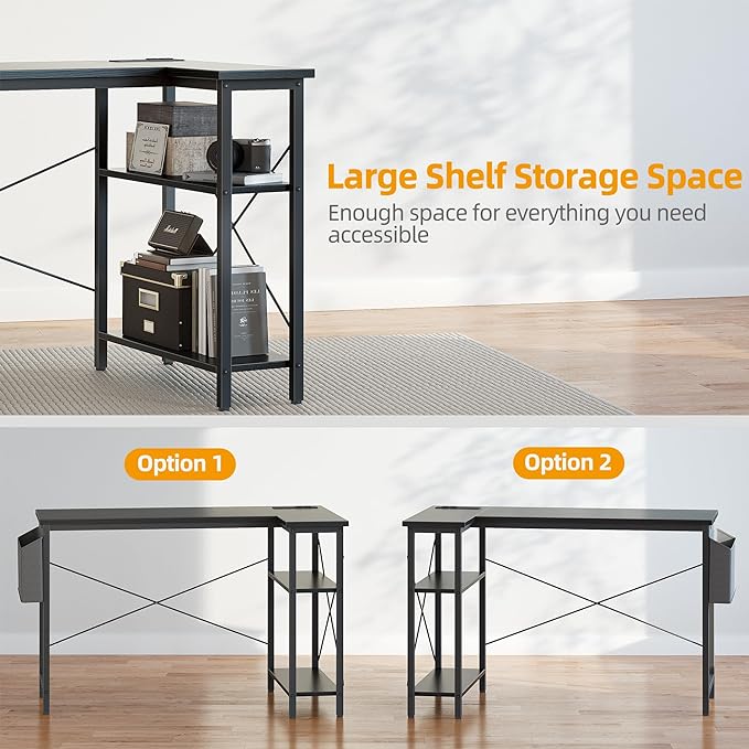 TIQLAB L Shaped Computer Desk - Image 6