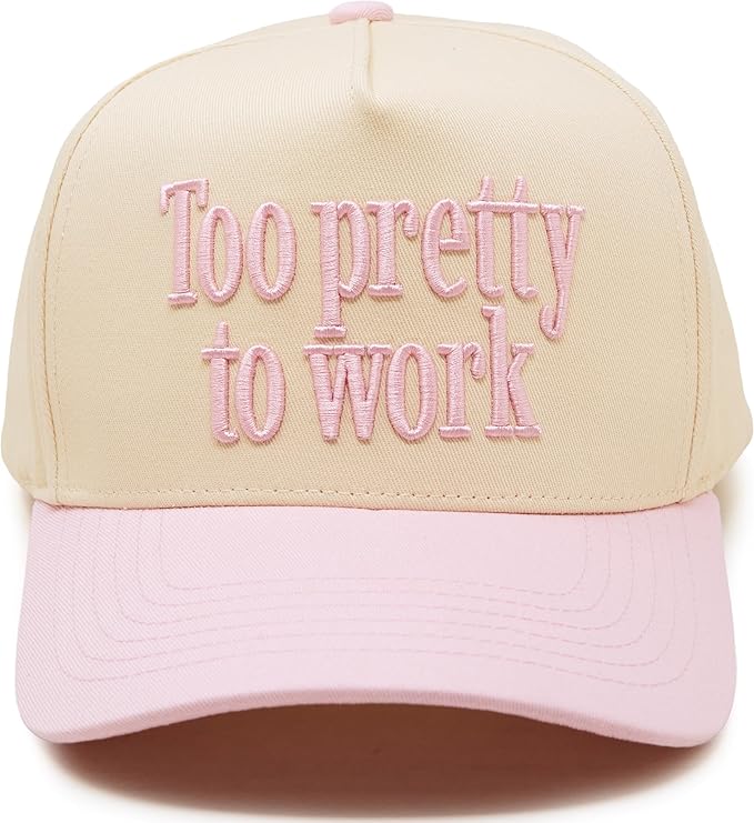 Funky Junque Trucker Hat Women Men 2-Tone Baseball Cap – Vintage Western Style Embroidered Snapback, Premium Cotton Blend