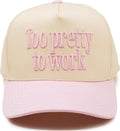 Funky Junque Trucker Hat Women Men 2-Tone Baseball Cap – Vintage Western Style Embroidered Snapback, Premium Cotton Blend