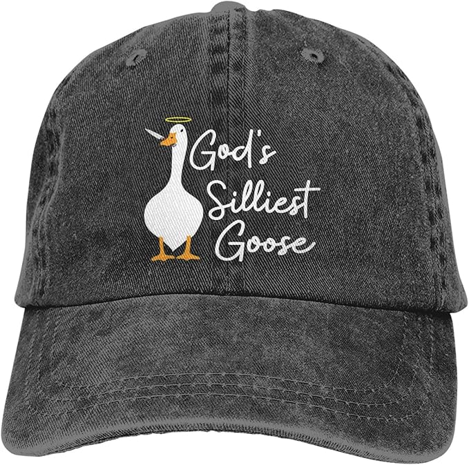 Funny Goose Hat Silly Goose On The Loose Hat Men Baseball Hats Funny Cap