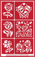 Over'N'Over Reusable Glass Etching Stencils – Durable Self-Stick Designs by OVER+%27N%27+OVER