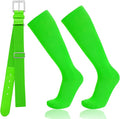 Baseball Socks and Belt Combo for Youth Adult - Softball Socks and Belt for Boys and Girls