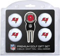 Team Golf NFL Regulation Size Golf Balls (4 Count) & Divot Tool with Removable Double-Sided Magnetic Marker