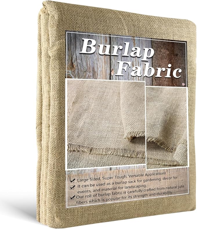 Burlap Fabric Roll, Table Runner, Landscaping, Plants & Tree Covering by Hortifanbeautifulgarden