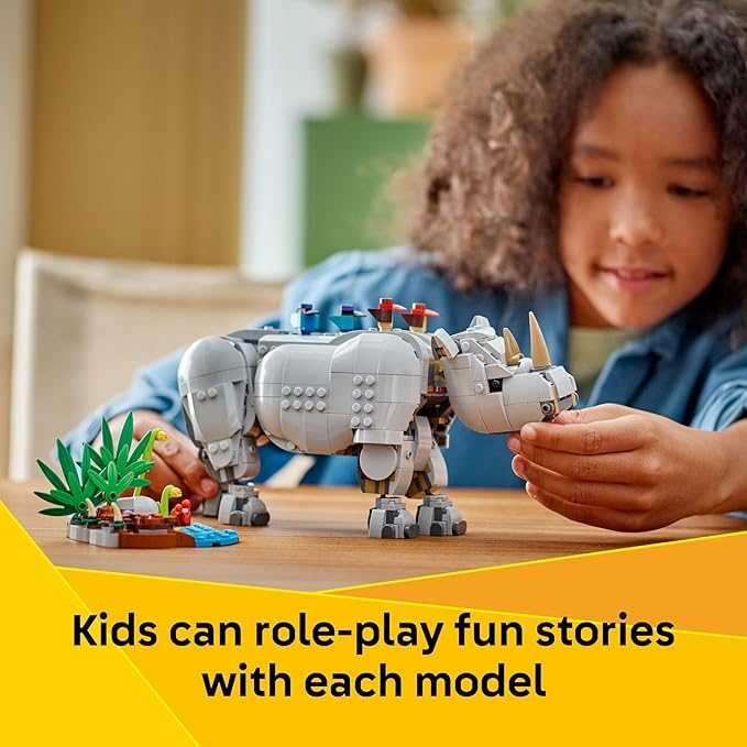 LEGO Creator 3 in 1 Wild Animals: Majestic Rhino - Image 3