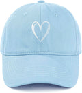 American Trends Womens Baseball Caps Cute Heart Dad Hat, Adjustable Cotton Unisex Cap for Workout, Golf & Everyday Wear