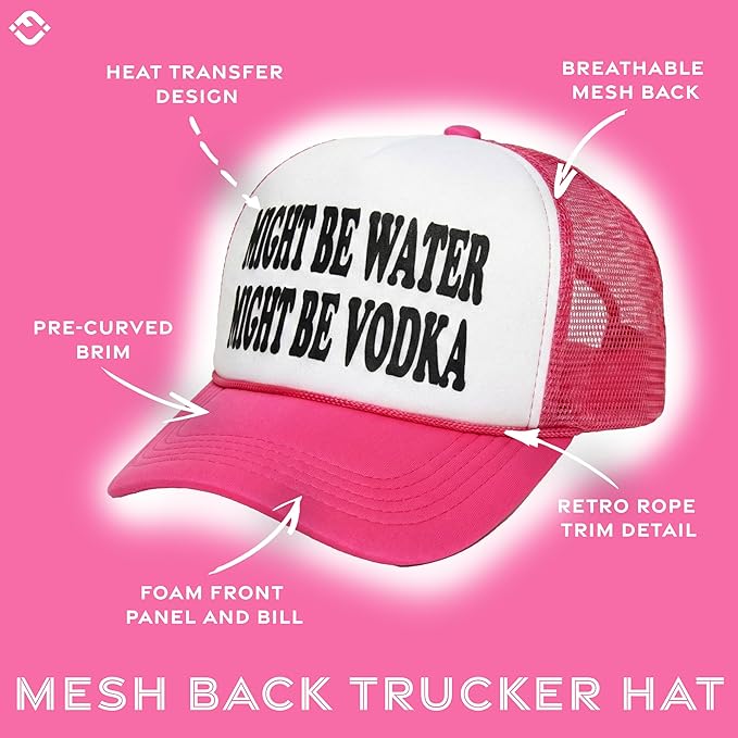 Funky Junque Premium Mesh Snapback Trucker Hat - Stylish Comfort for All - Patriotic, Humor & More