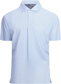 Damipow Premium Golf Shirts for Men Dry Fit Performance Polo Short Sleeve Collared Shirt