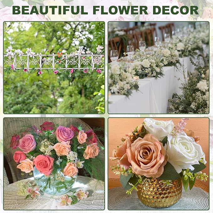 PATIKIL 32 Inch 22 Gauge Floral Stem Wire, 4 Pack/160 Pieces Bouquet Stem Paper - Image 6