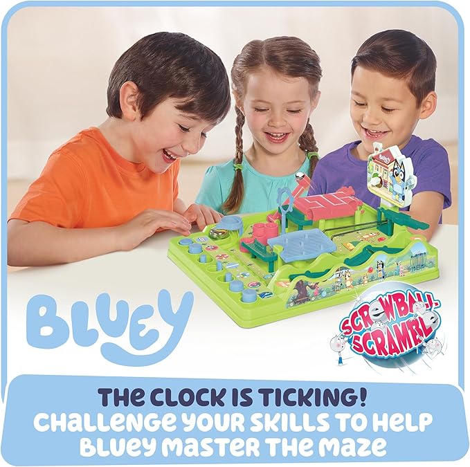TOMY Bluey Screwball Scramble Marble Maze- Beat The Clock Marble Run - Image 2