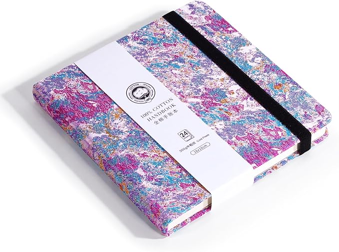 Lightwish Square Watercolor Journal, 100% Cotton, 300gsm/140lb, 24 Sheets Cold - Image 8