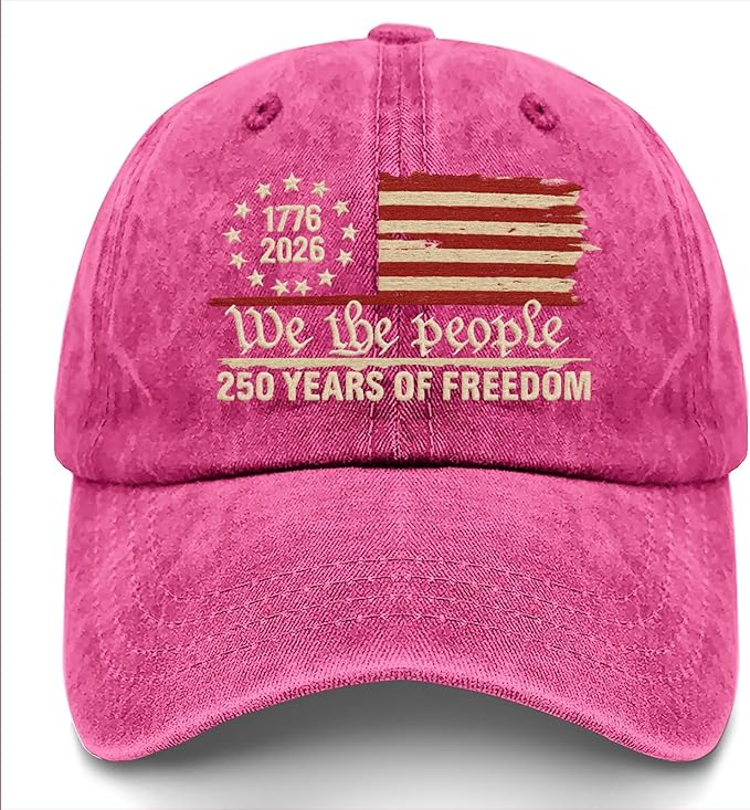 U.S. 250th Anniversary 250 Years Freedoms 1776-2026 Baseball Hats Funny