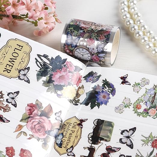 Vintage Flower PET Tape - Image 7