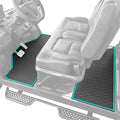 Xtreme MATS Evolution D5 Golf Cart Floor Mat Set - Rubber Double Diamond Design - Fits DMAX, D5, 2+2, 4F, 6F, Including Evolution Maverick and Ranger Trims