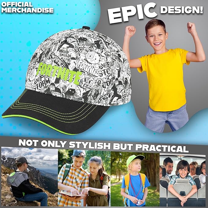 Get Trend Pokemon | Minecraft | Fortnite | Super Mario Kids Baseball Cap, Sunglasses Set UV Protection, Gamer Gifts for Boys