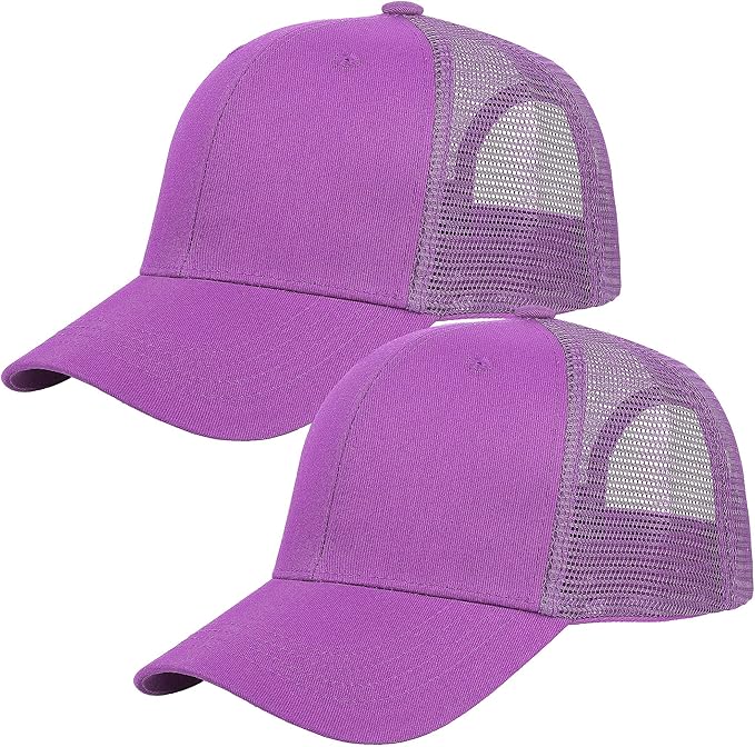Falari Trucker Hat Baseball Cap Structured Plain Design 6 Panel, Adjustable Size