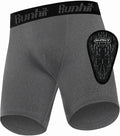 Runhit Boys Cup Underwear for Baseball Football, Youth Compression Shorts with Soft Protective Athletic Cup Boxer Brief