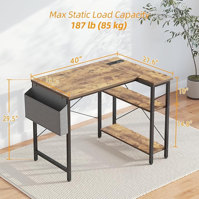 TIQLAB Small Computer Desk - Image 3