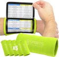 Sports Unlimited Adult Triple Wrist Coach, Football Wristbands for Plays, Baseball Wristbands, QB Arm Bands