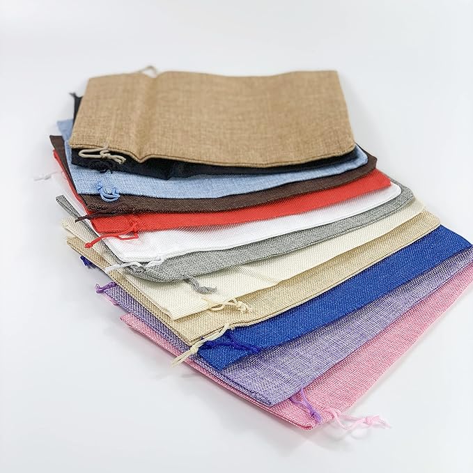 Palmhomee Pack of 12 Burlap Gift Bags - Image 4