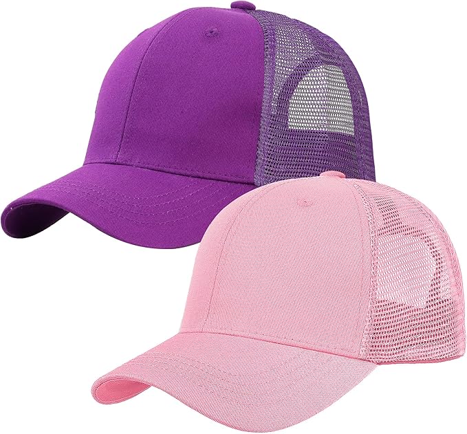 Falari Trucker Hat Baseball Cap Structured Plain Design 6 Panel, Adjustable Size