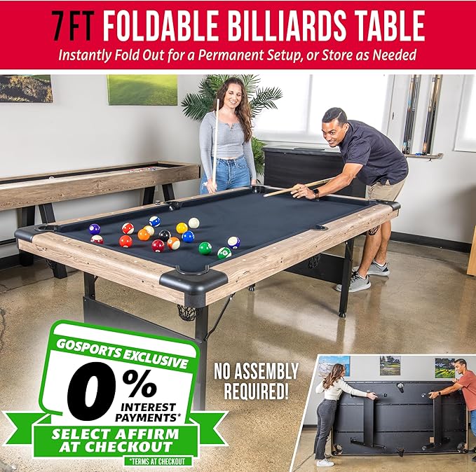 GoSports 6, or 8 ft Billiards Tables - Image 2