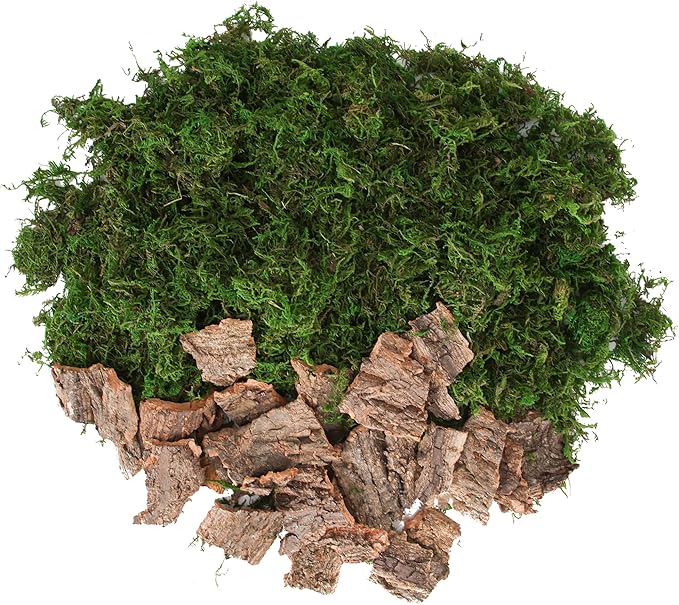 BYHER Fake Moss for Crafts, Tree Bark for Crafts, Floral Arrangements - Image 2