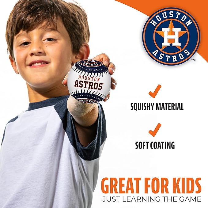 Franklin Sports MLB Team Soft Baseballs - Team Logo - Fan Shop Toy Baseball for Kids - Decoration for Desks and Office