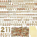 221 Pcs Bulletin Board Letters Round Alphabet Number Punctuation Symbol Combo by Humyoun