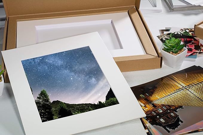 Mat Board Center, 16x20 for 11x14 White Picture Mat Sets - Image 9