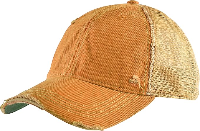 Vintage Distressed Baseball Cap – Unstructured Fit Adjustable Snapback Hat for Men & Women